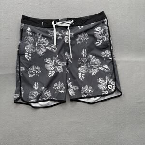 Vuori Board Shorts Mens 35 Floral Drawstring Quick Dry Lightweight Swim Trunks